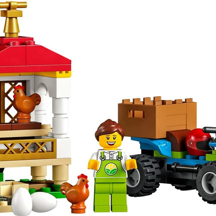LEGO City Gallinero de Gallinas 60344 Juego de Construcción de Granja para Niños y Niñas de 5+ Años (101 Piezas)