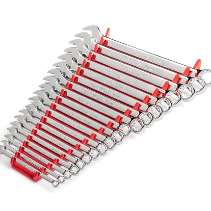 TEKTON Combination Wrench Set, 19-Piece (6-24 mm) - Rack | WCB91202