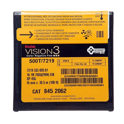 Kodak 16mm Vision3 100ft (33m) 500T/7219