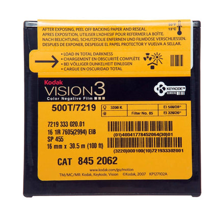 Kodak 16mm Vision3 100ft (33m) 500T/7219