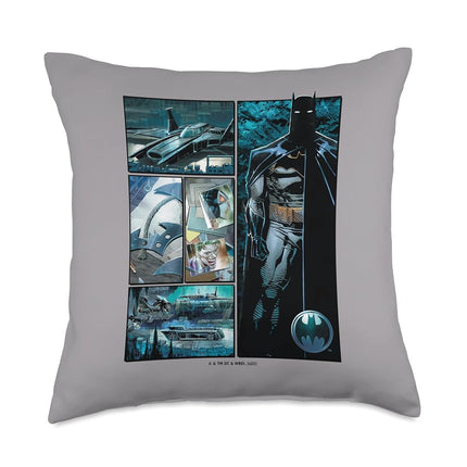 DC Comics Batman Collage Throw Pillow, 18x18, Multicolor