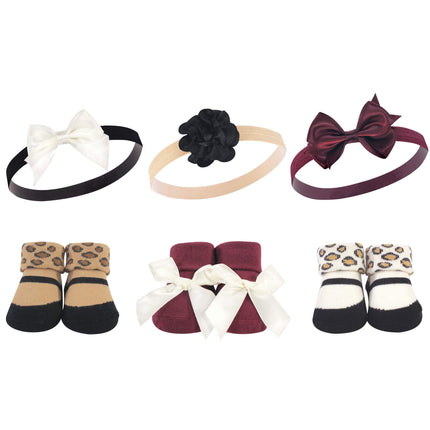 Hudson Baby Baby Girls' Headband and Socks Gift Se