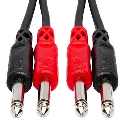 Hosa Cable CPP201 Dual 1/4 Inch To Dual 1/4 Inch Cable - 3.25 Foot