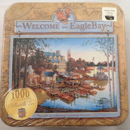 MasterPieces Eagle Bay Collector Tin Series Rompecabezas Noche Tranquila y Fácil, 1000 Piezas