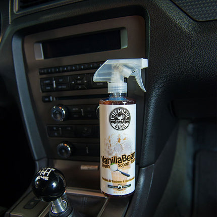 Chemical Guys Vanilla Bean Fresh Scoop Scent Air Freshener & Odor Eliminator, (Great for Cars, Trucks, SUVs, RVs, Home, Office, Dorm Room & More) 473 ml
