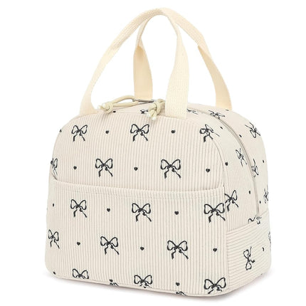 Corduroy Lunch Box for Women Girls, Cooler Lunch B