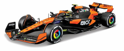 Bburago F1 Formula 1 MCLAREN MCL38 (2024) WITH HEL