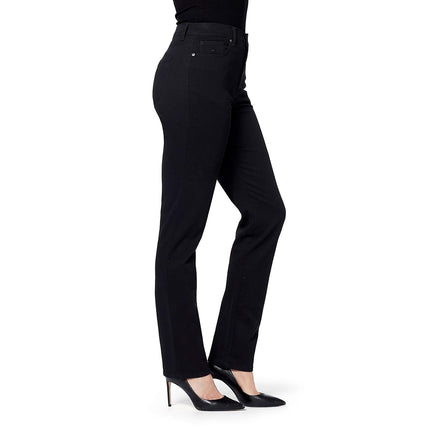Gloria Vanderbilt Vintage America Blues Women's Classic Amanda High Rise Tapered Jean, Black, 10 Short