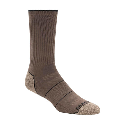 Skechers Men's 6 Pack Work Crew Socks, Sand, 9-13 UK