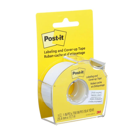 Post-it : Removable Cover-Up Tape, Non-Refillable, 1" x 700" roll -:- Sold as 2 Packs of - 1 - / - Total of 2 Each