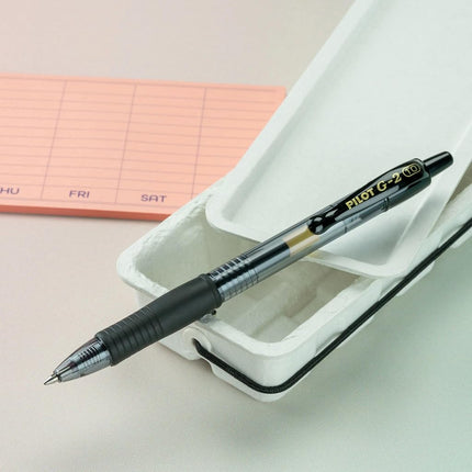 Pilot G2 Retractable Premium Gel Ink Roller Ball Pens, Bold Point, Black Ink, Dozen Box (31256)