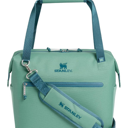 Stanley All Day Julienne Midi Soft Cooler Bag and Lunch Box 12 Quarts | 20 Can Cooler with Handles and Strap | Stays Cold for Hours | Insulated Travel Bag with Zipper | BPA-Free | Spring Green