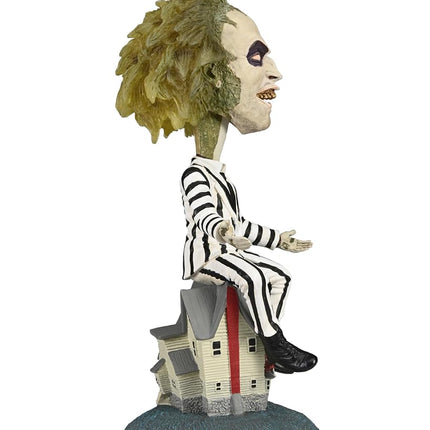Figura NECA Head Knocker Beetlejuice Traje a Rayas 20cm