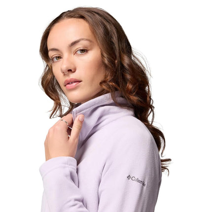 Columbia Women's Glacial 4 1/2 Zip, Fleece Pull Over, Lavender Pearl, Large