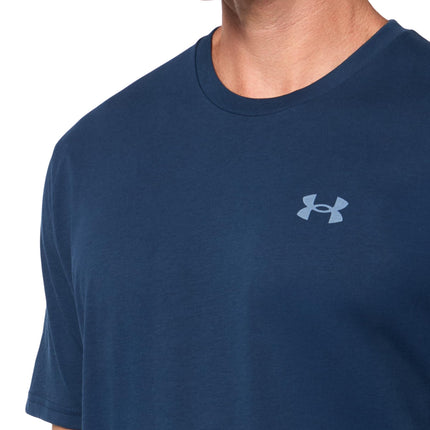 Under Armour Men's Left Chest Lockup Short Sleeve T Shirt, (409) Academy / / White, Large
