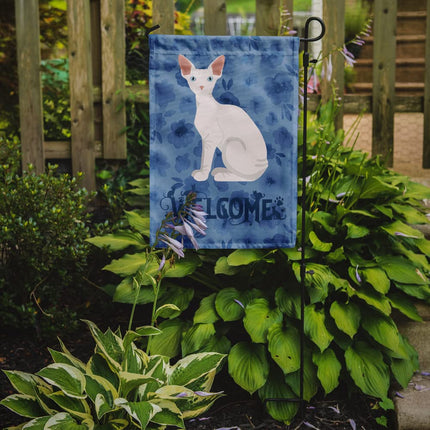 Caroline's Treasures CK5066GF Sphynx Cat Welcome Flag Garden Size, Small, Multicolor