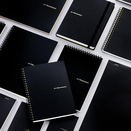 Maruman N109JP Nemosine 20th Anniversary Ring Notebook, Dot Ruled Ruled, A4, Black