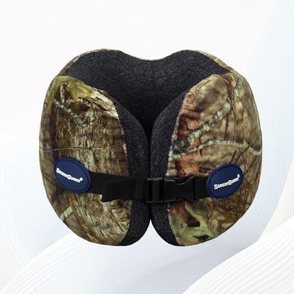 Travel Car Airplane Neck Pillow - Memory Foam Head Rest Support Traveling Essentials - Sleeping Neck Cushion Pillows for Adult Kids - Long Flight Air Accessories Gift for Women - A01 Mossy Oak