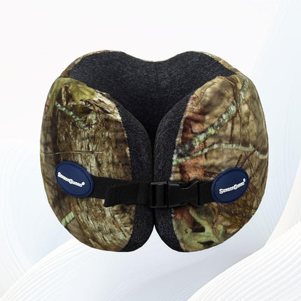 Travel Car Airplane Neck Pillow - Memory Foam Head Rest Support Traveling Essentials - Sleeping Neck Cushion Pillows for Adult Kids - Long Flight Air Accessories Gift for Women - A01 Mossy Oak