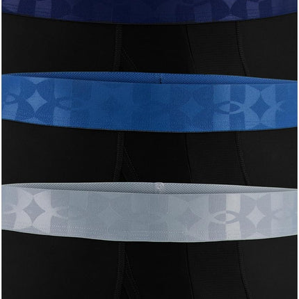 Under Armour Men's Performance Tech Boxerjock Brief Underwear, 6" Inseam, All-Day Comfort & Ultra-Soft, 3-Pack, Black Embossed, L