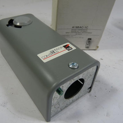 Johnson Controls A19BAC-1C Line Volt Mechanical Thermostat, 24 to 277 VAC, 10 Amp