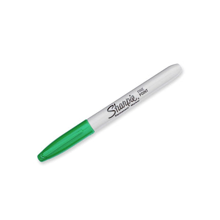 Sharpie 1765444 Fine Point Permanent Markers, 2 Green Markers