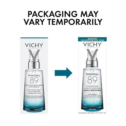 Vichy Mineral 89 Fortifying & Plumping Daily Booster (89% Mineralizing Water + Hyaluronic Acid) 75ml/2.5oz