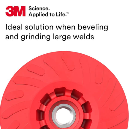 3M™ Disc Back-up Pad Ribbed, 88655, Extra Hard, Red, 4-1/2 in, One Piece