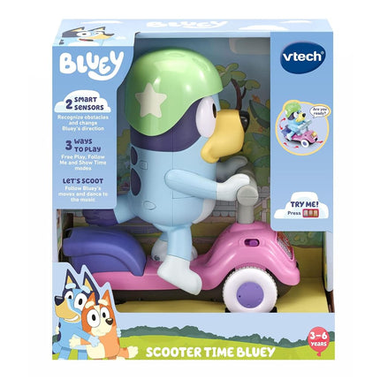 VTech Bluey Scooter Time Bluey Ride-On Toy