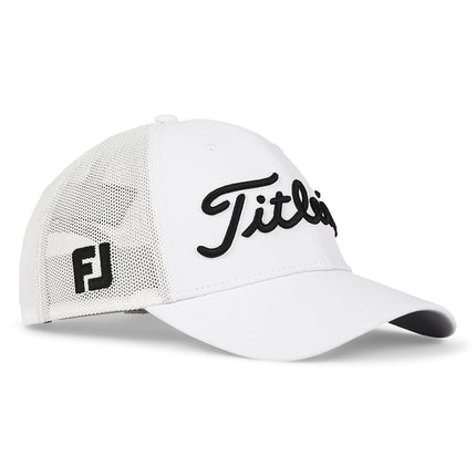 Titleist Men's Standard Tour Performance Mesh Golf Hat, White/Black