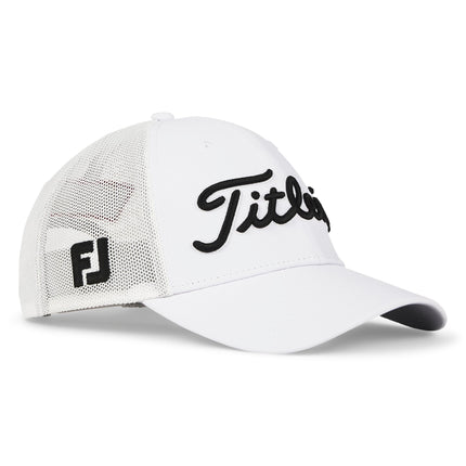 Titleist Men's Standard Tour Performance Mesh Golf Hat, White/Black