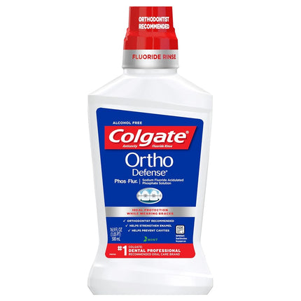 Colgate Phos Flur Anti Cavity Fluoride Rinse, Mint, 16.9 Ounce