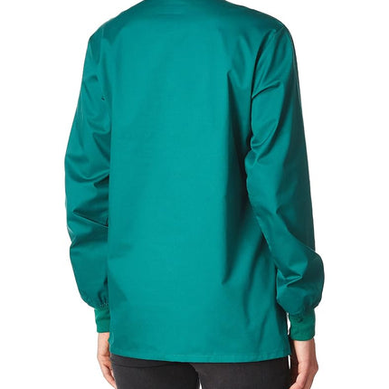 WonderWink Unisex-Adult's Snap Front Jacket, Teal Blue, Small