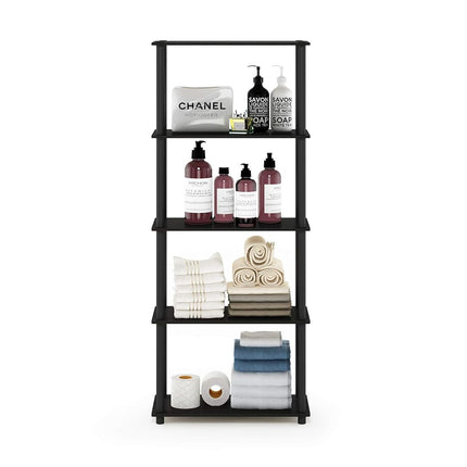Furinno Toolless Shelves, Wood, Espresso/Black, one size