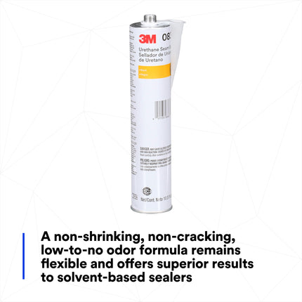 3M Urethane Seam Sealer, 08367, Black, 310 mL Cartridge