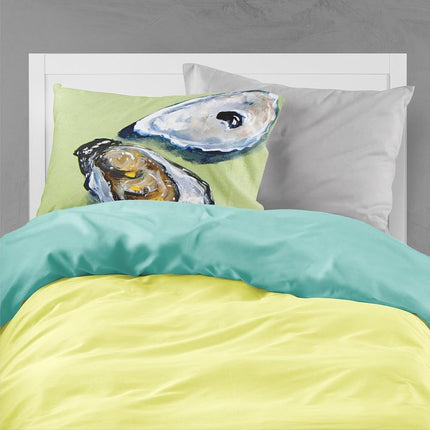 Caroline's Treasures MW1102PILLOWCASE Oysters Two Shells Moisture Wicking Fabric Standard Pillowcase, Large, Multicolor