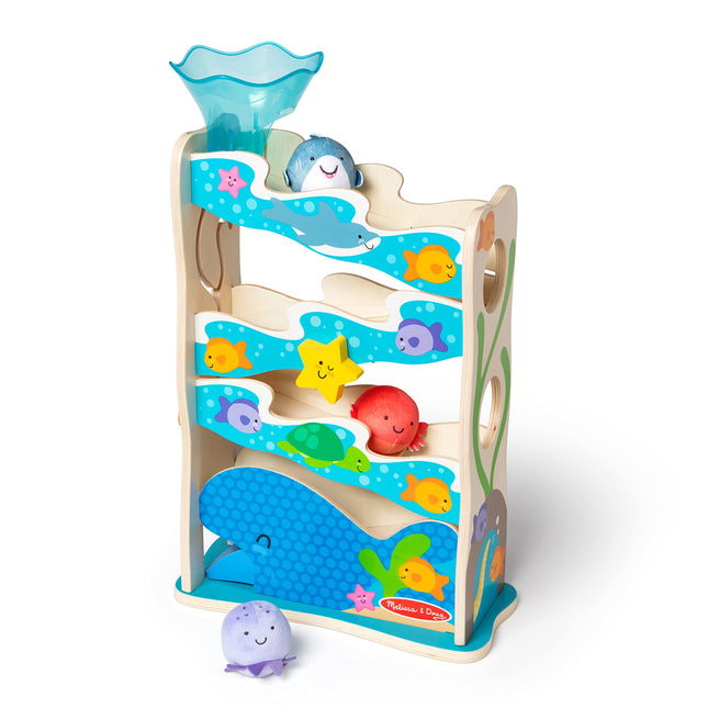Melissa & Doug Rollables Wooden Ocean Slide Infant