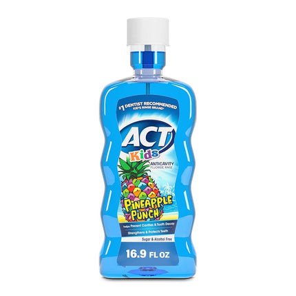 ACT Kids Anticavity Fluoride Rinse, Pineapple Punc