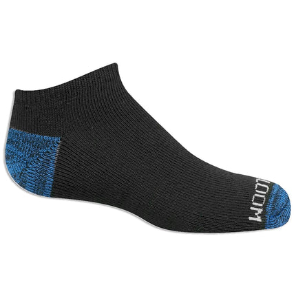 Calcetines tobilleros Fruit of the Loom de 10 pares con media amortiguación para niño, negro surtido, talla de zapato: 3–9 (Grande)