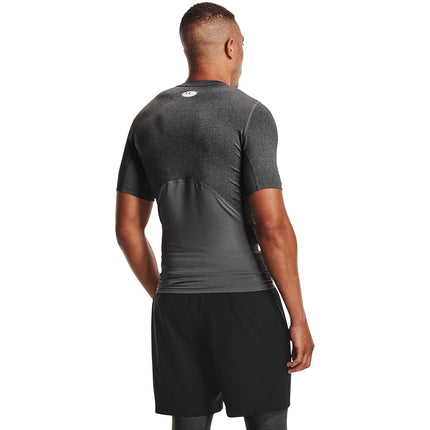 Under Armour Men's HeatGear Compression Short-Sleeve T-Shirt, Carbon (090), Small Tall