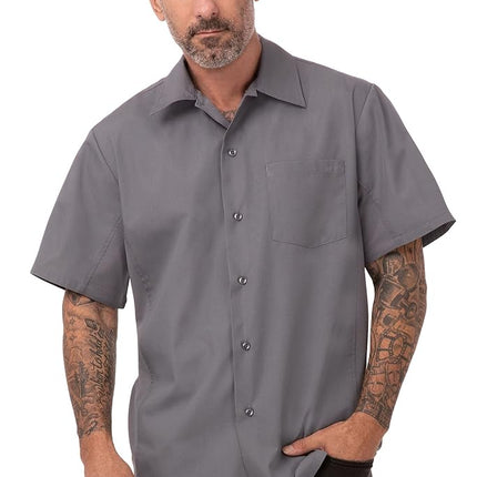 Colour by Chef Works B179-M Cool Vent Chefs Shirt, Medium, Grey