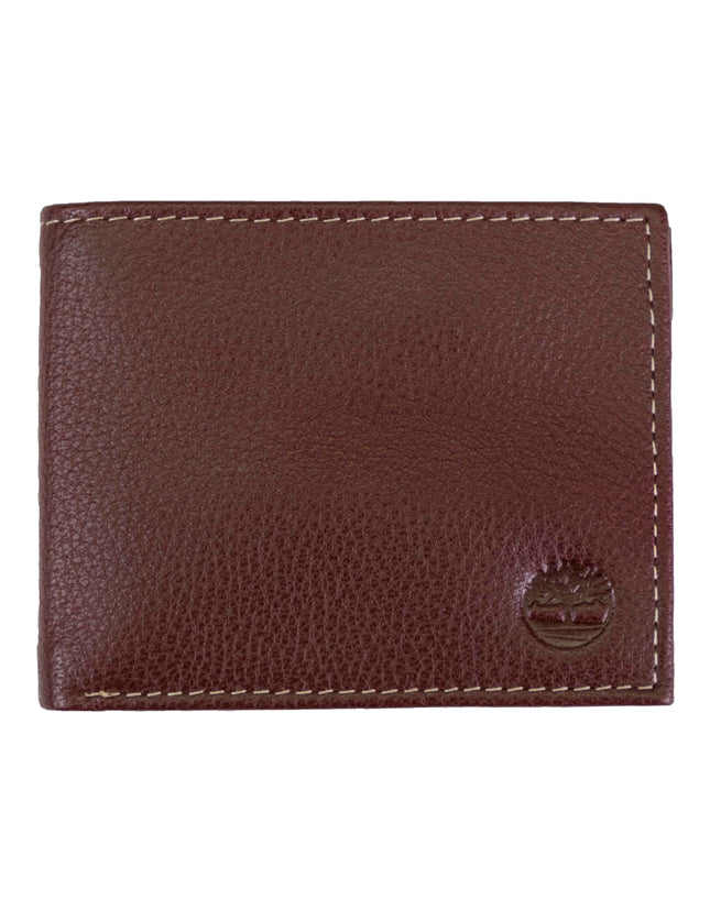 Timberland Men's Leather Wallet with Attached Flip