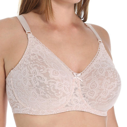 Bali Women's N Smooth Stretch Lace Underwire Bra Df3432, Rosewood, 42C