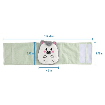 Ceinture chauffante Dr. Brown's Infant Gripebelt pour bébé, apaise le ventre de bébé avec une chaleur douce et une compression, hérisson, 0m+