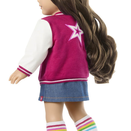 American Girl, Truly Me 18-inch Doll #126 with Dark-Blue Eyes, Long Wavy Brown Hair, Light Skin, for Ages 6+