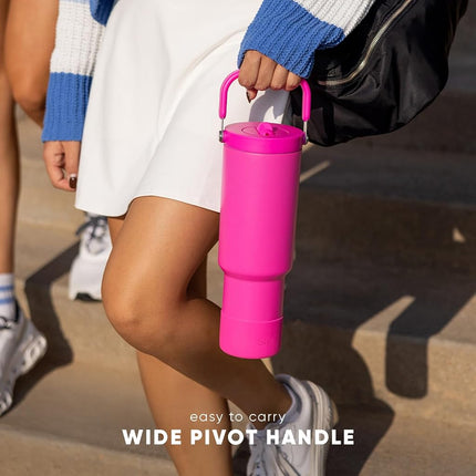 Simple Modern Trek Pivot | 40oz Flip Straw Tumbler with Handle | Water Bottle & Boot | Interchangeable Straw & Chug Lids | Insulated Stainless Steel Jug | Gym Sports Outdoors | Kaleidoscope