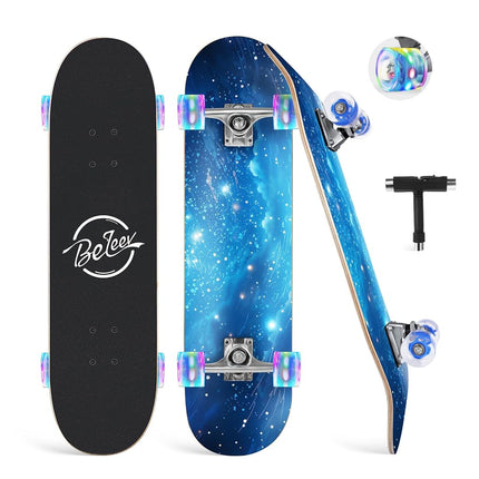 BELEEV Skateboards, 31 x 8 inch Complete Skateboar