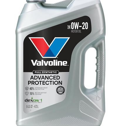 Valvoline Advanced Full Synthetic 0W-20 Motor Oil 