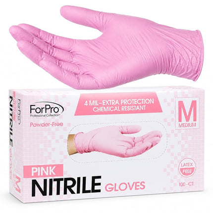 ForPro Disposable Nitrile Gloves, Chemical Resista