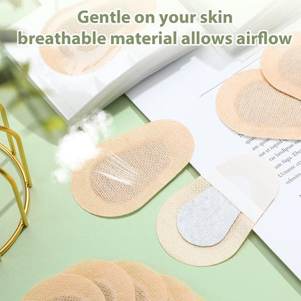120 Pcs Adhesive Eye Patches, Eye Patches for Adults Eye Pad Disposable Eyepatch Latex Free Adhesive Bandages for Baby Kids (Nude,3 x 2 Inch)
